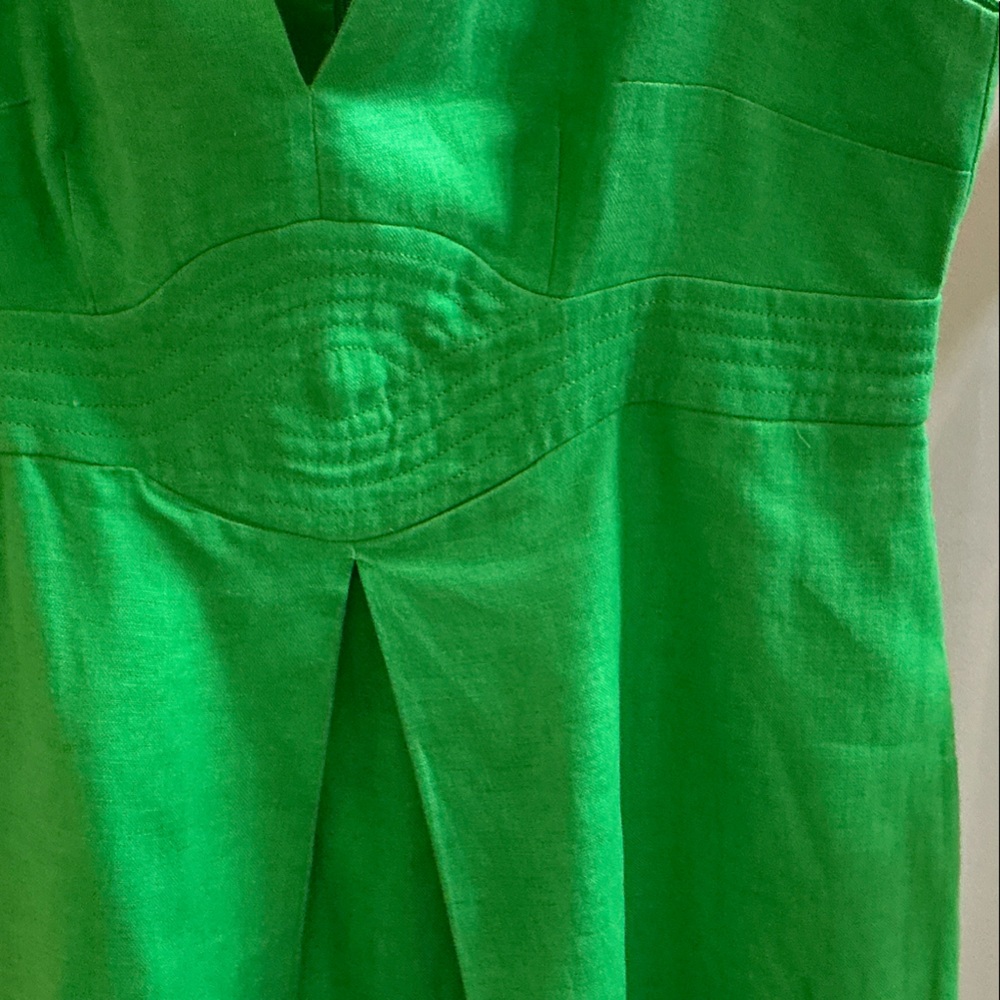 Banana Republic Bright Green Sleeveless Midi Dress - Picture 4 of 4